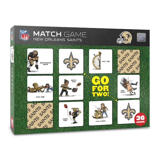 NFL Memory Match Game By Youthefan in New Orleans Saints | 2.5" x 2.5" | Michaels®